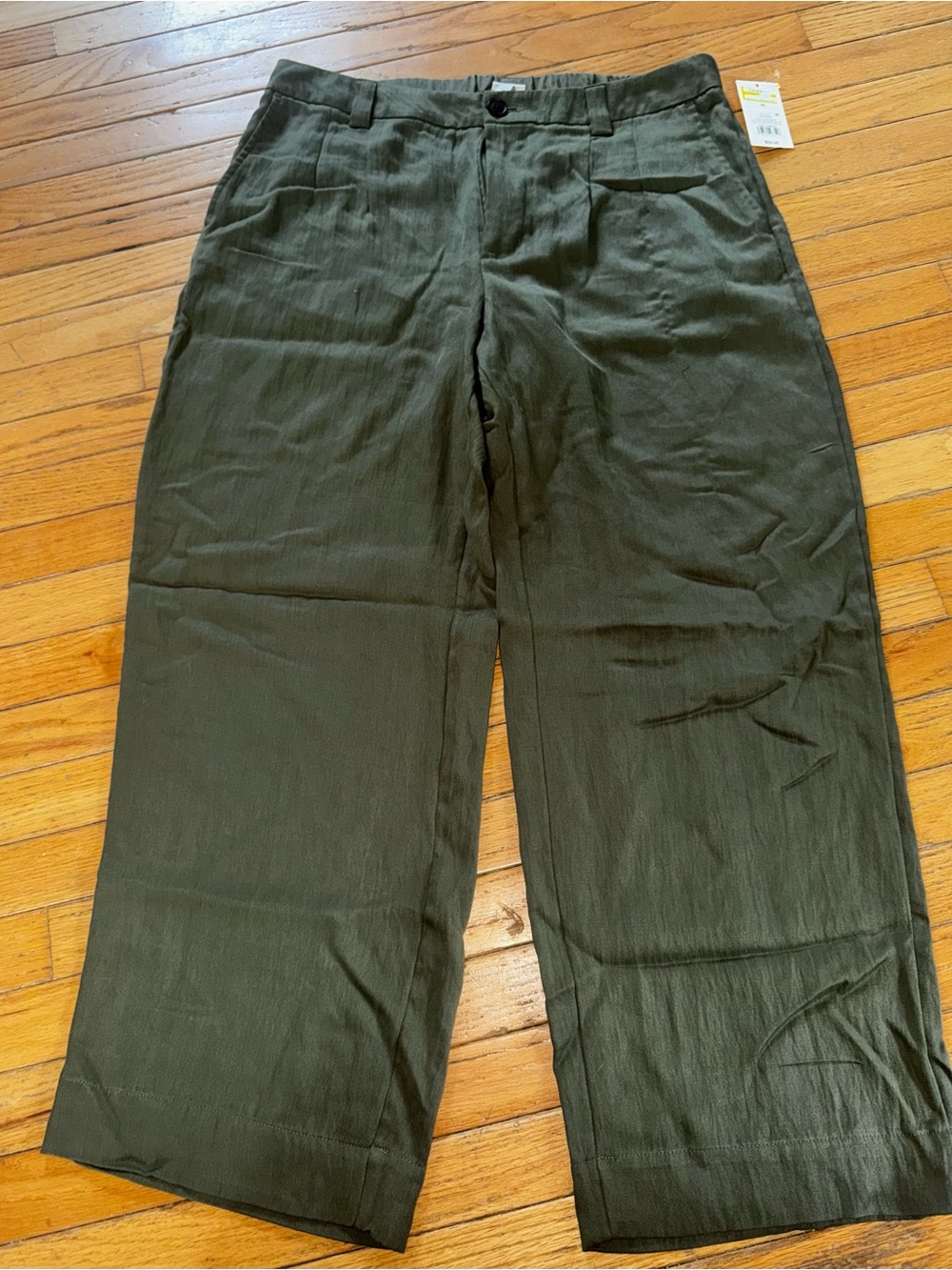 a new day Olive Green Wide-Leg Women's Trousers